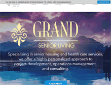 Tablet Screenshot of grandseniorliving.com